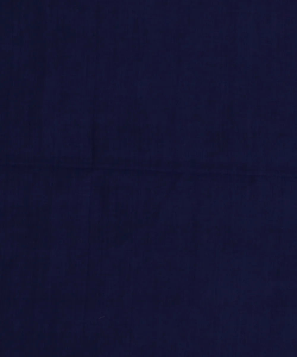 0.45m Navy Blue Mangalagiri Handloom Cotton Fabric