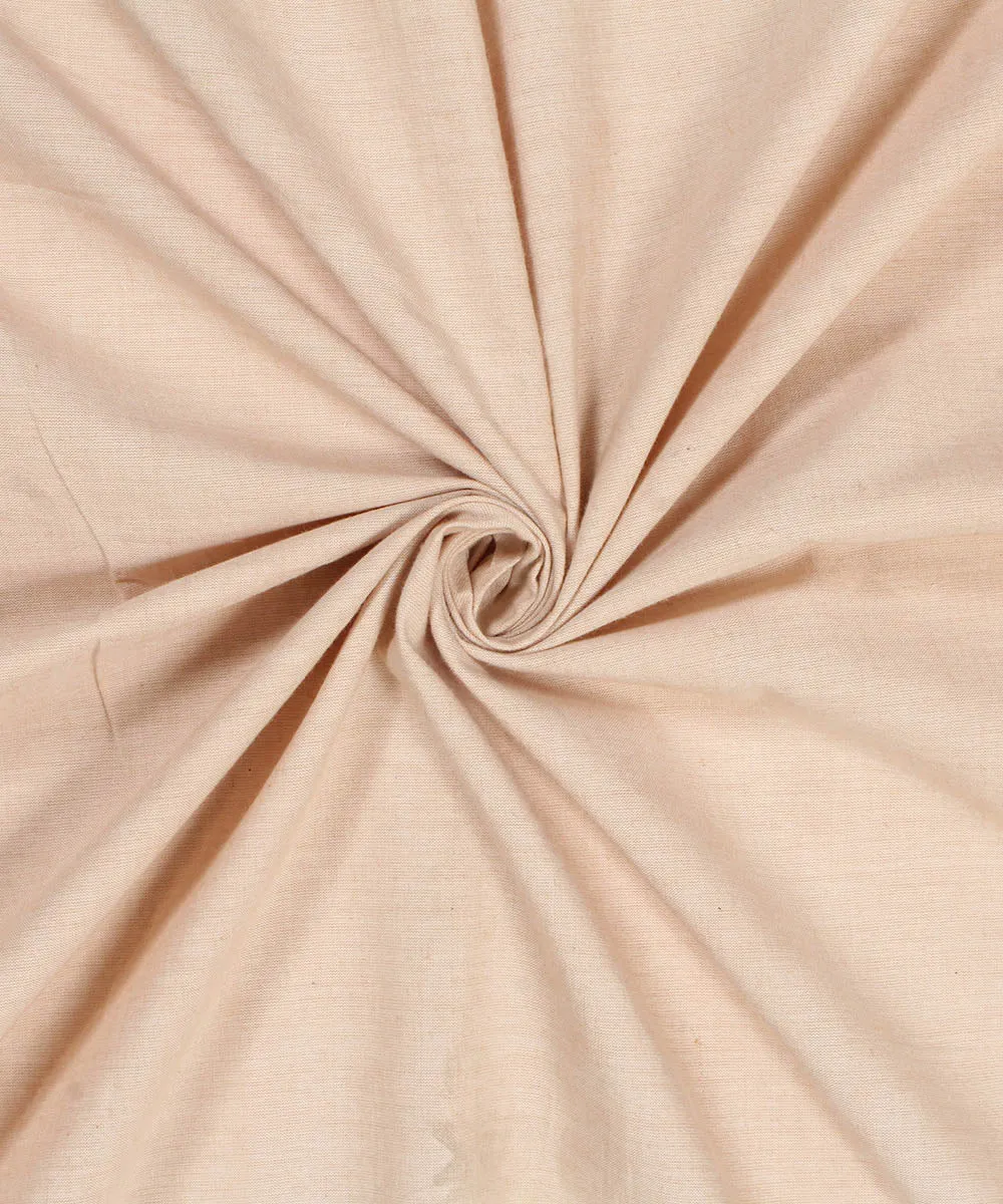 1.6m Handloom Beige Cotton Fabric