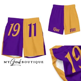 2-Toned Que 1911 Swim Trunks