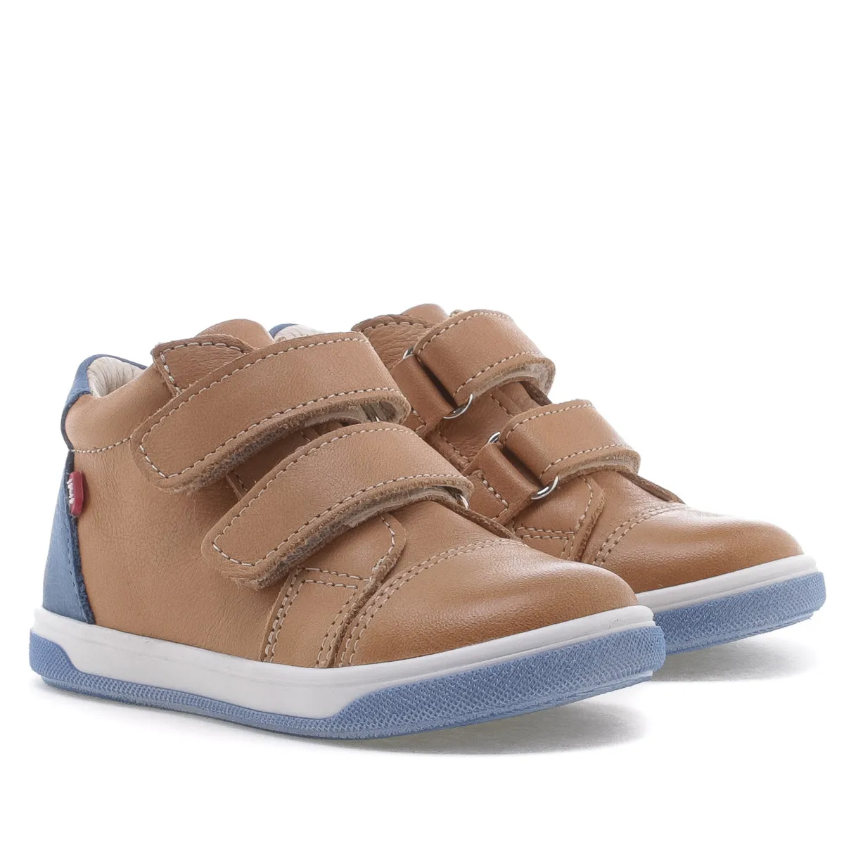 (2675-15) Emel velcro shoes cognac