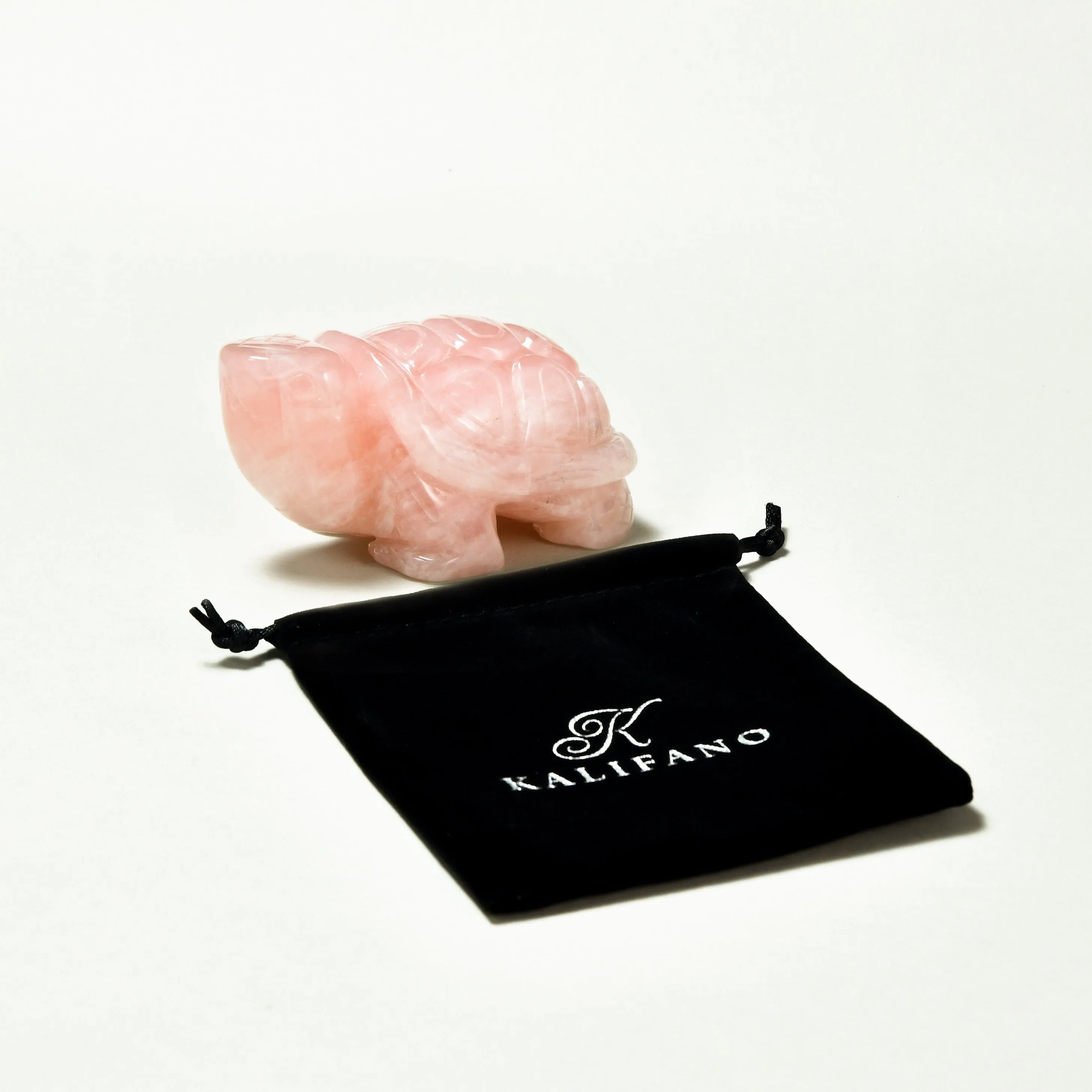 4 Rose Quartz Turtle Natural Gemstone Carving