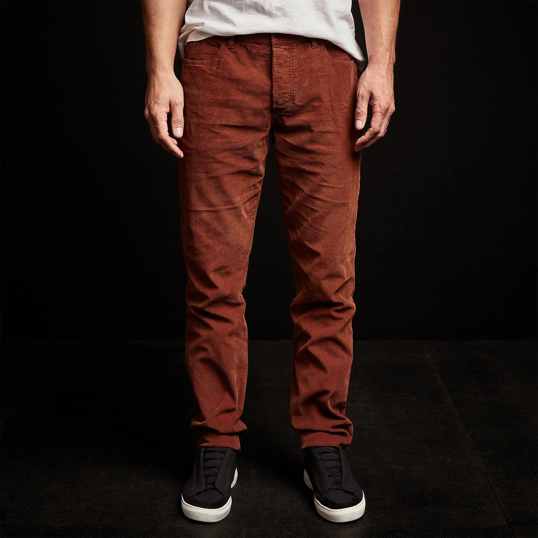 5 Pocket Corduroy Pant - Dark Rust Pigment