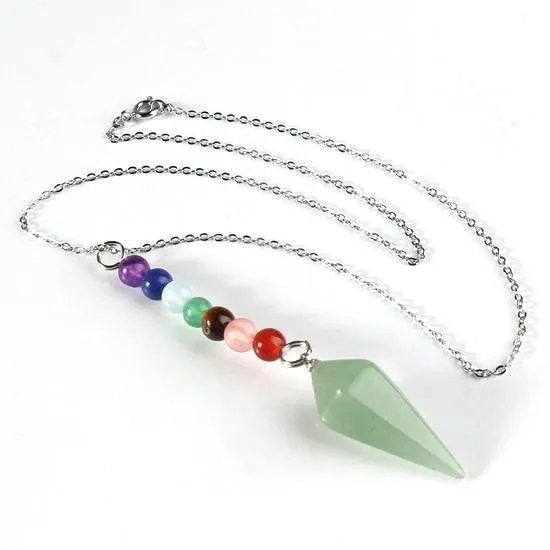 7 Chakra Reiki Agate Natural Stone Necklace