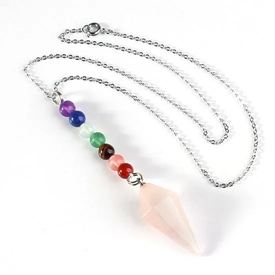 7 Chakra Reiki Agate Natural Stone Necklace