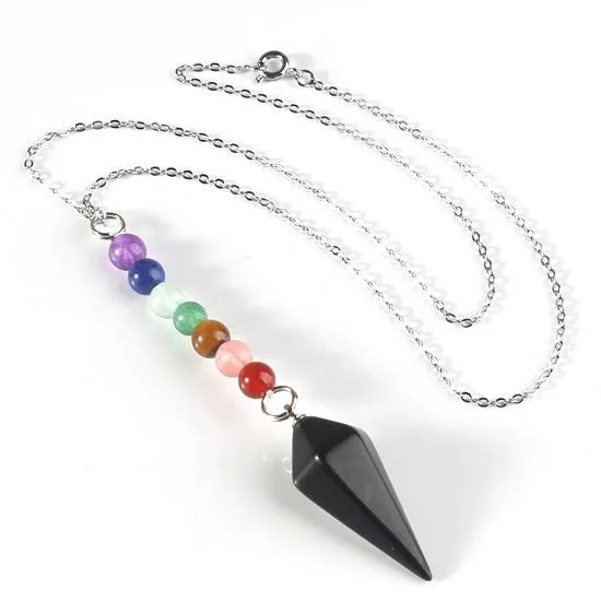 7 Chakra Reiki Agate Natural Stone Necklace