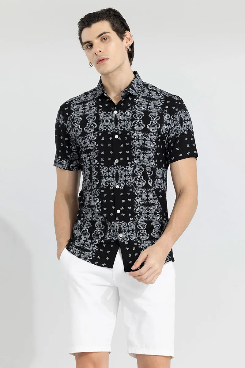 Acoustic Paisley Black Shirt