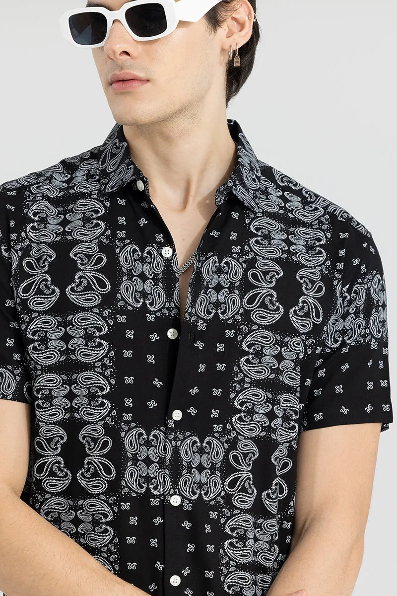 Acoustic Paisley Black Shirt