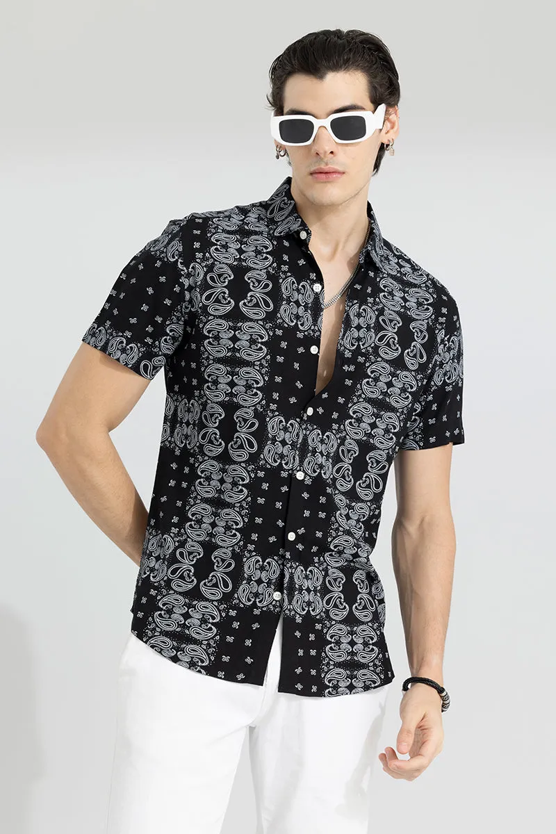 Acoustic Paisley Black Shirt