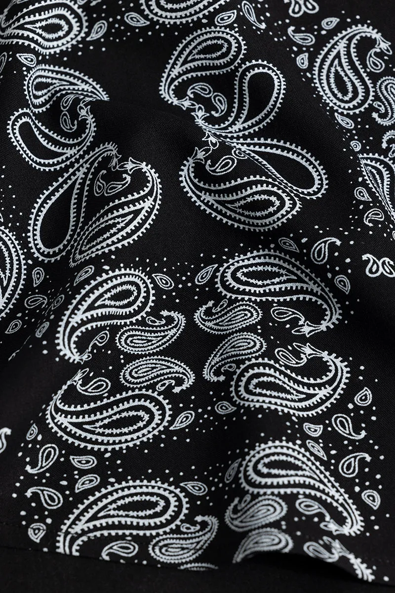 Acoustic Paisley Black Shirt