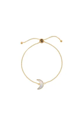 ADJUSTABLE GOLD MOON BRACELET