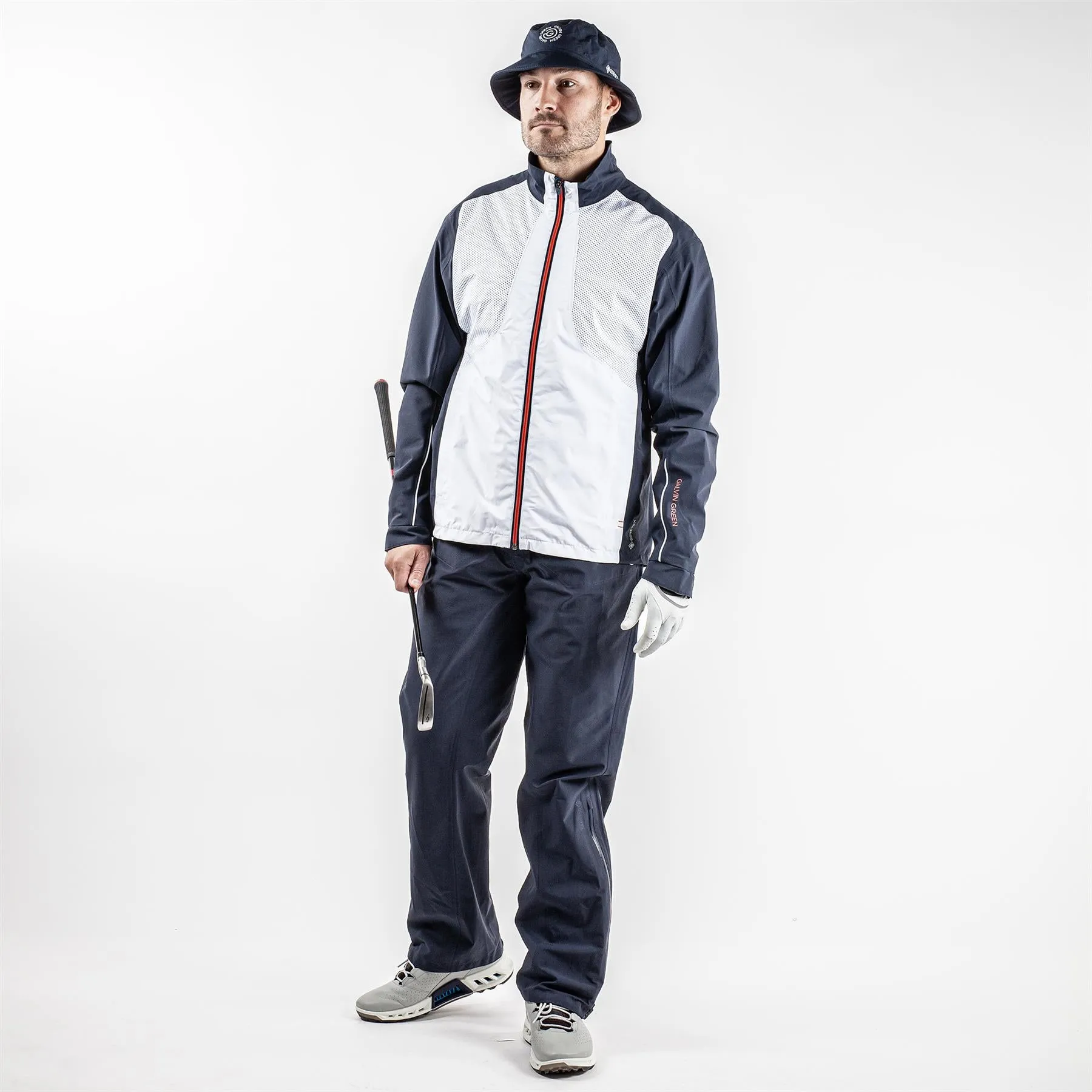 Albert GORE-TEX Stretch Waterproof Jacket White/Navy/Orange - AW23