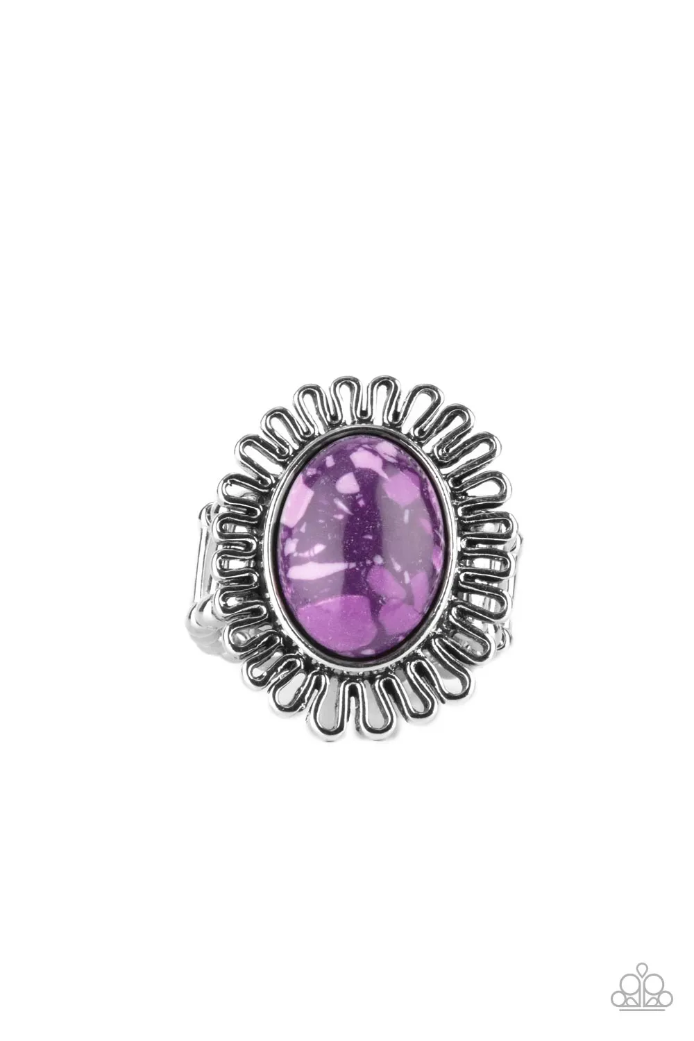 Anasazi Arbor Purple Stone Ring - Paparazzi Accessories