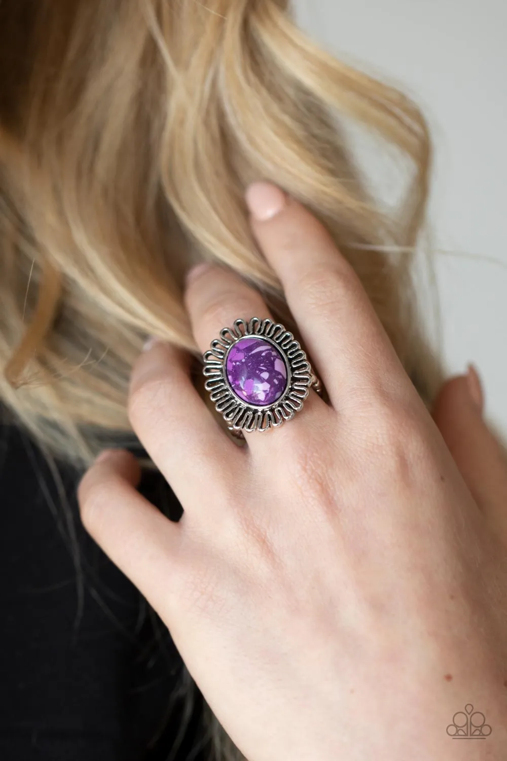 Anasazi Arbor Purple Stone Ring - Paparazzi Accessories