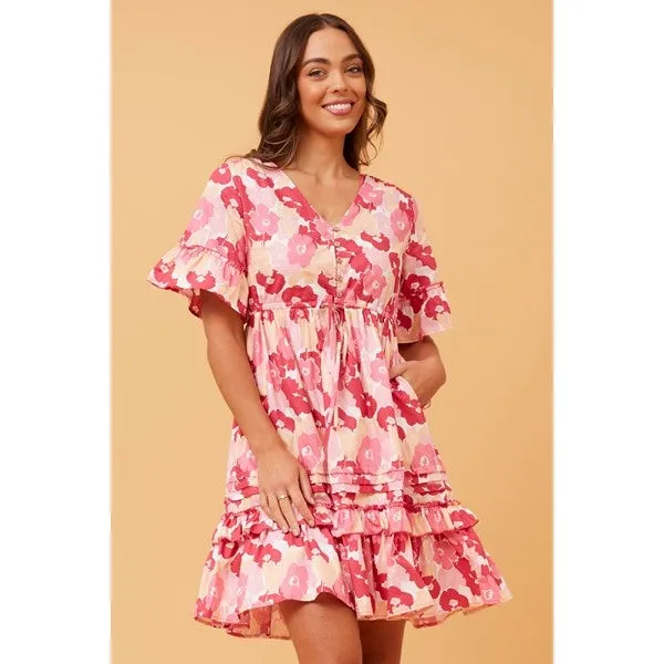 ASHWINA FLORAL SHORT DRESS