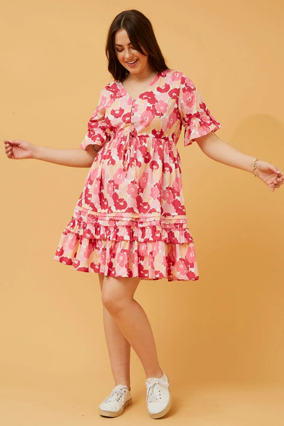 ASHWINA FLORAL SHORT DRESS