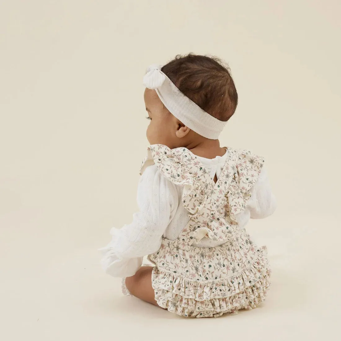 Aster and Oak Frill Playsuit - Winter Floral