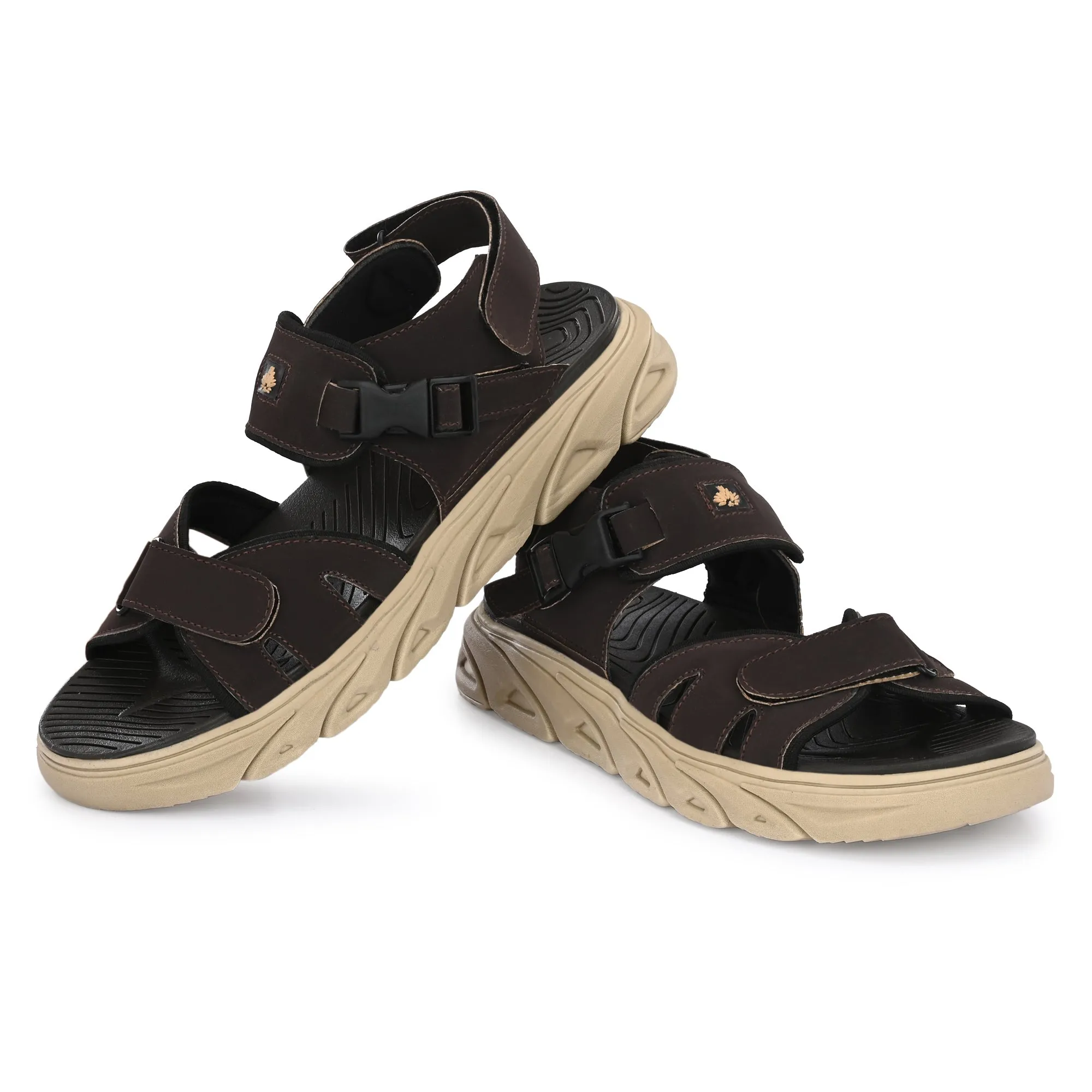 Attitudist Unisex Handcrafted Brown Casual Sandal