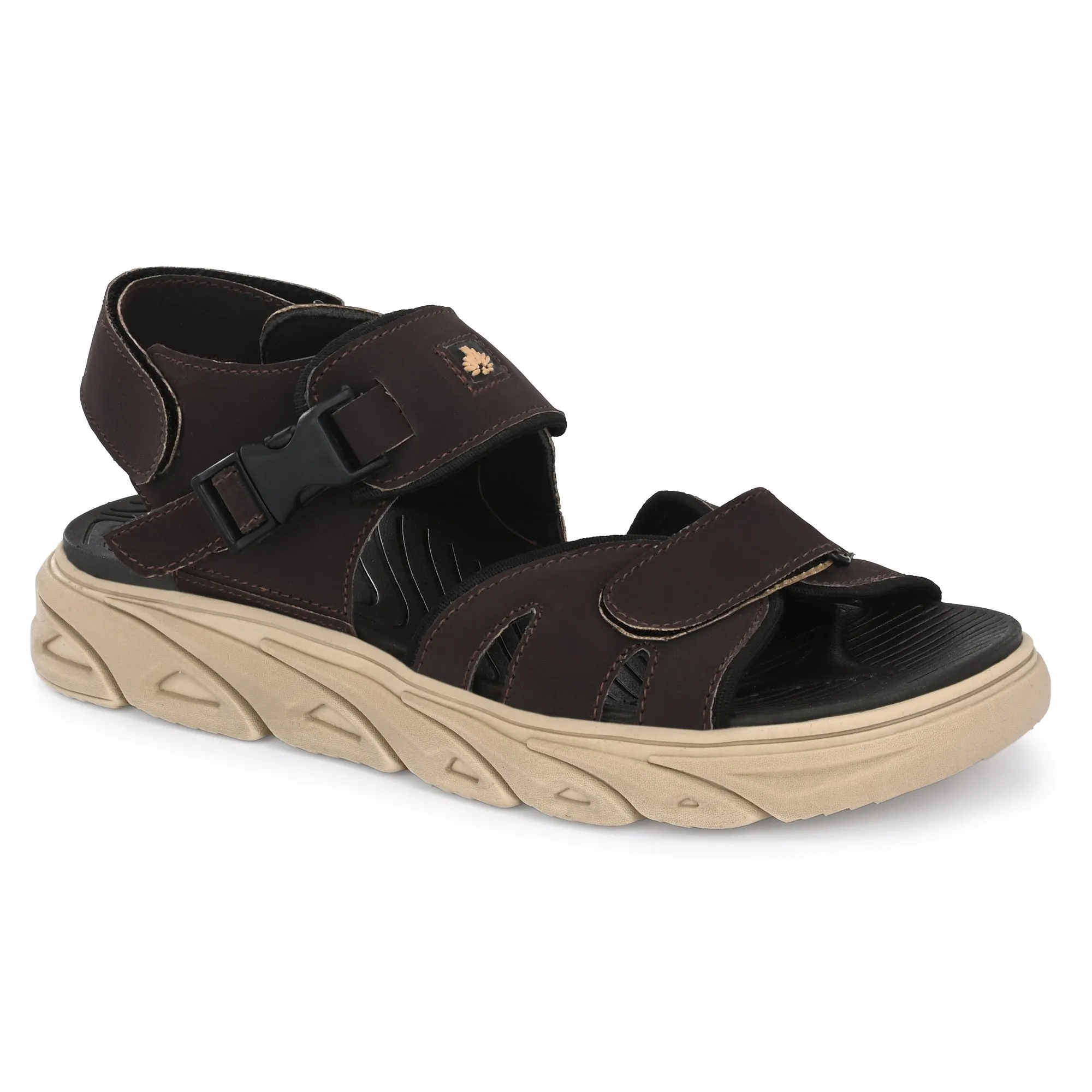 Attitudist Unisex Handcrafted Brown Casual Sandal