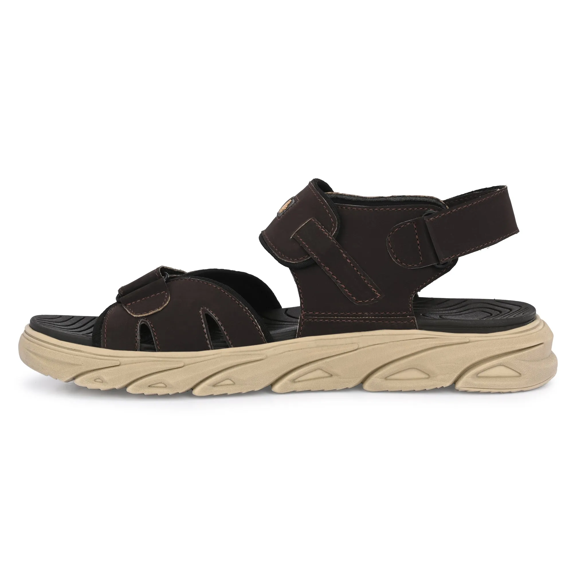 Attitudist Unisex Handcrafted Brown Casual Sandal