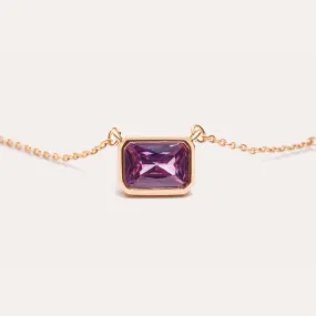 Aurora Birthstone Necklace in 14kt Gold Over Sterling Silver