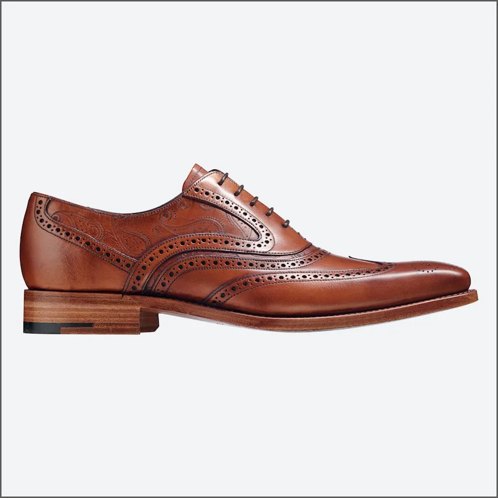 Barker McClean - Antique Rosewood Paisley Wingtip Brogue*