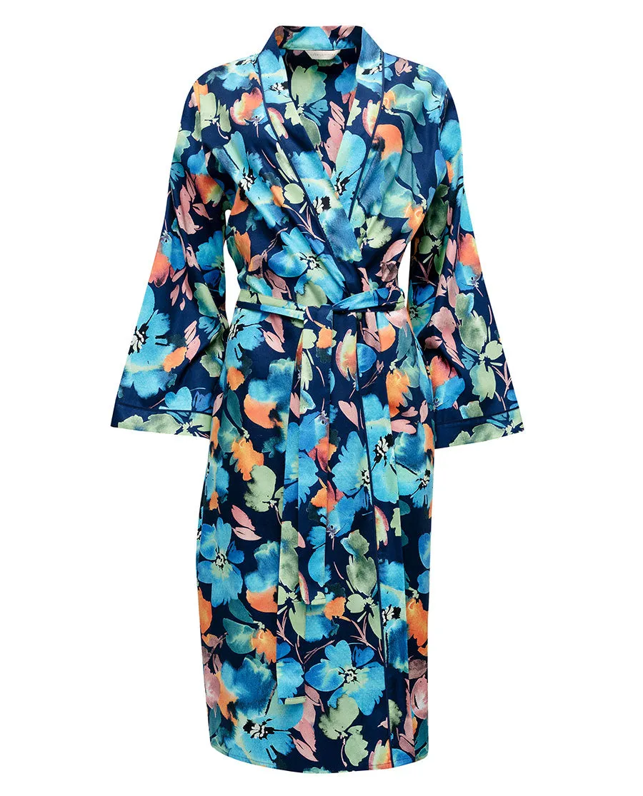 Bea Floral Print Long Dressing Gown