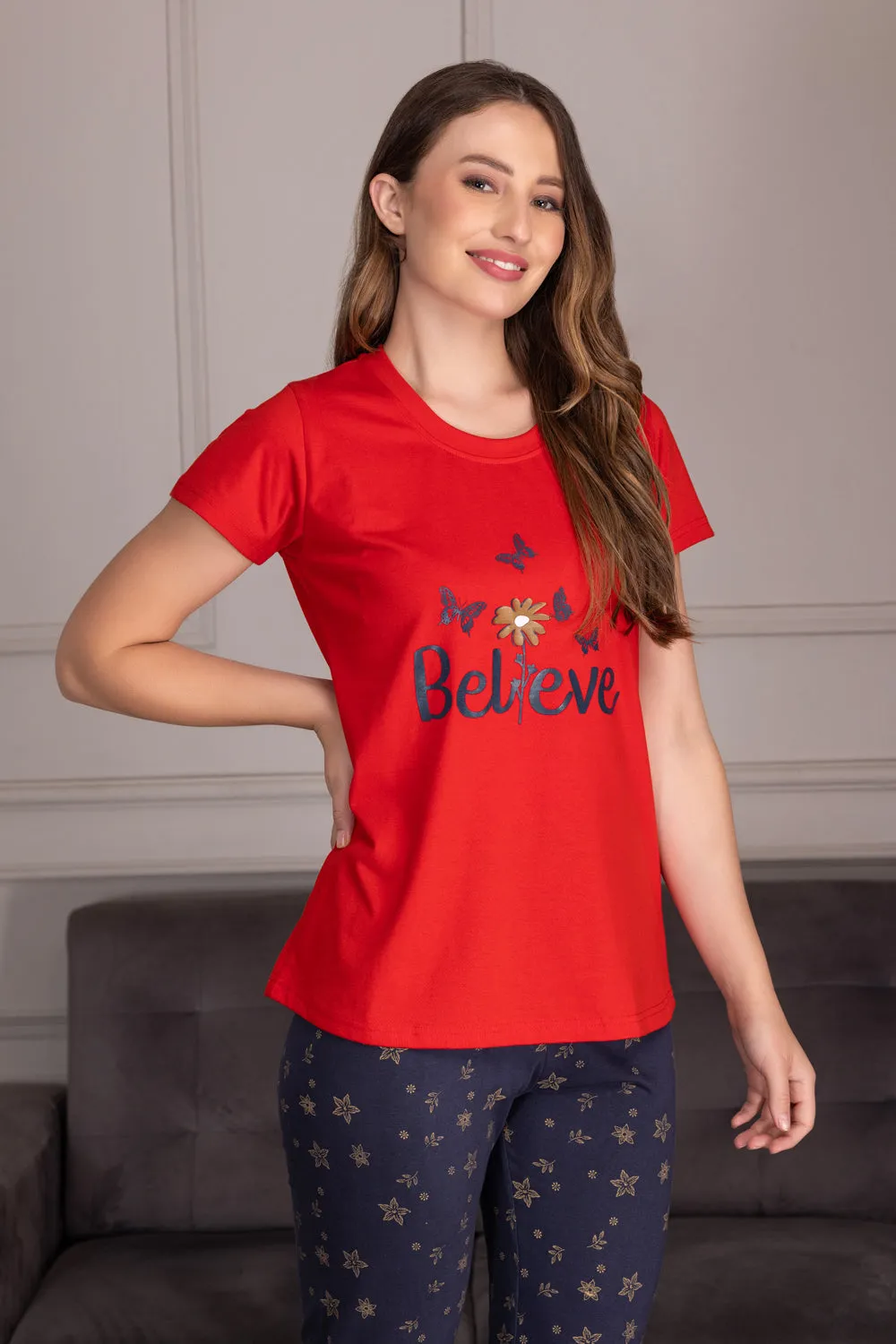 Believe Pj set in Pure cotton