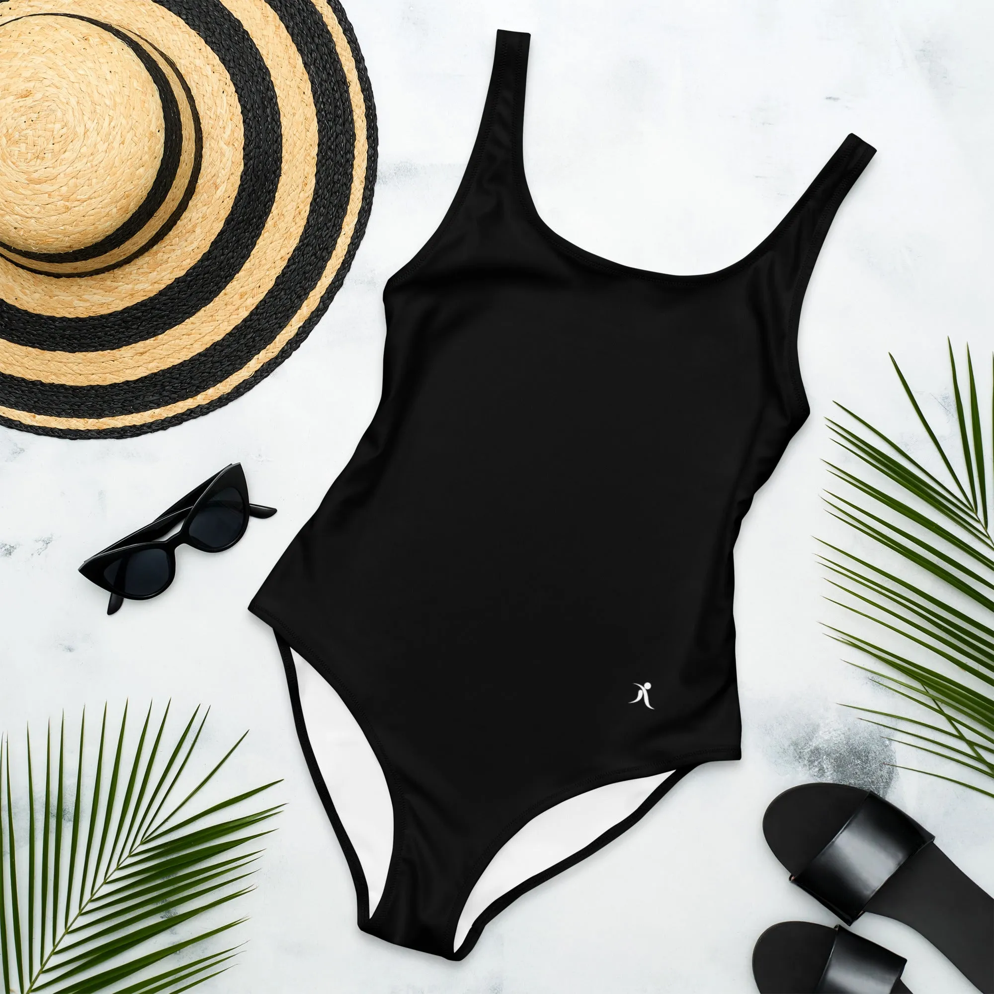 Black One-Piece Swimsuit