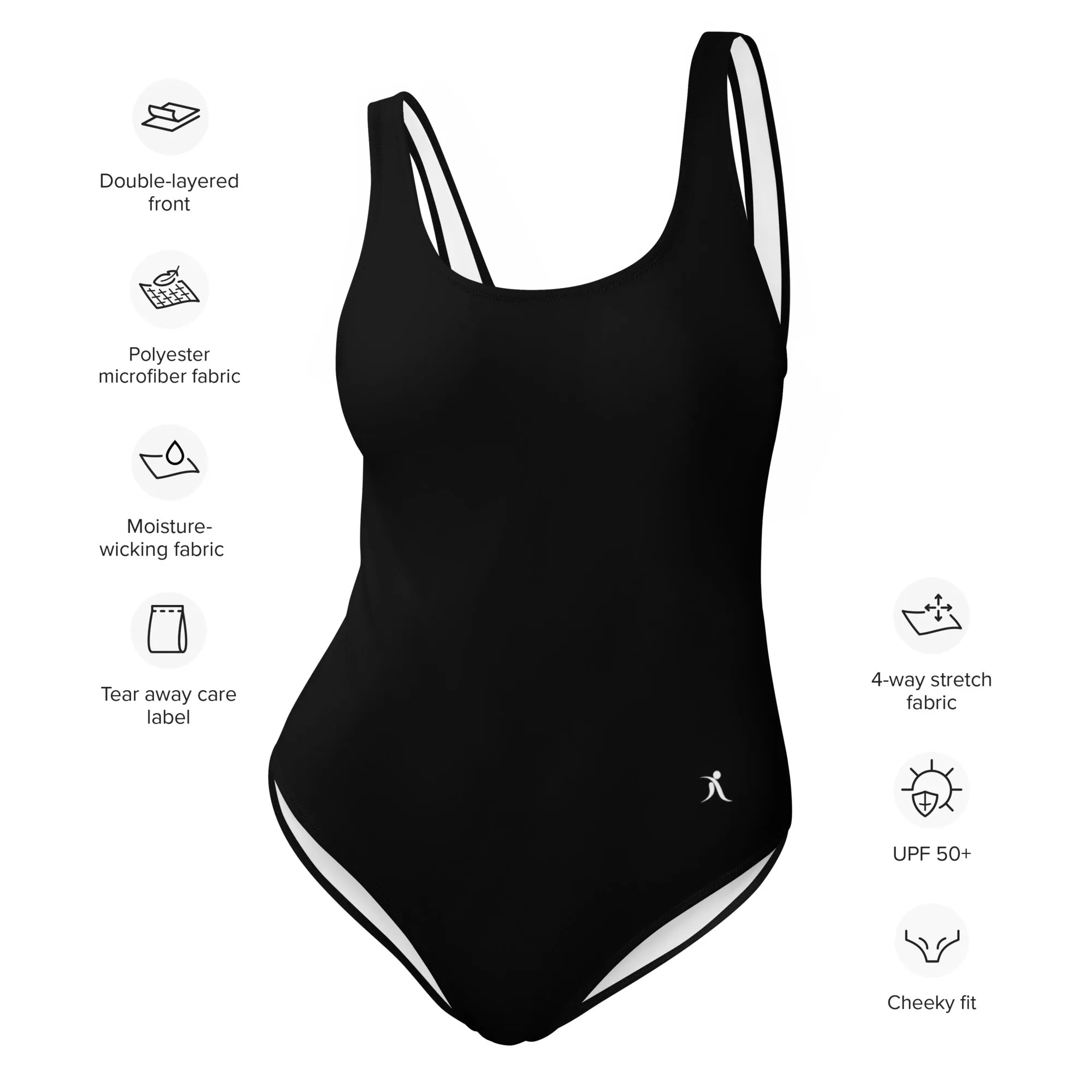 Black One-Piece Swimsuit