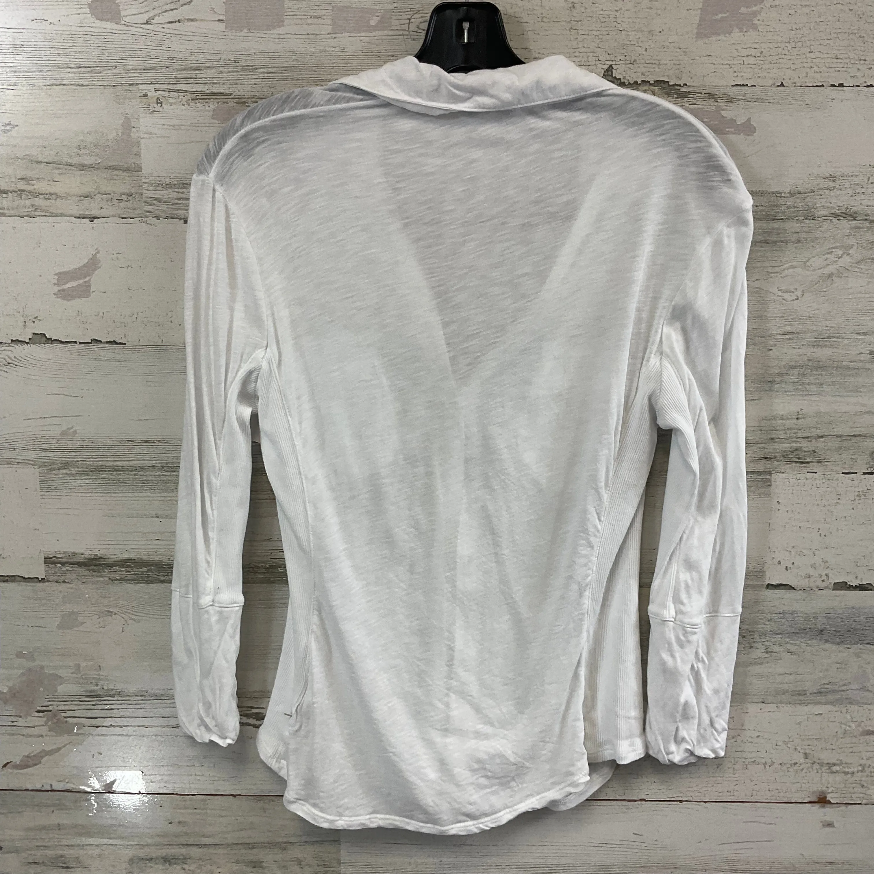 Blouse Long Sleeve By James Perse In White, Size: M