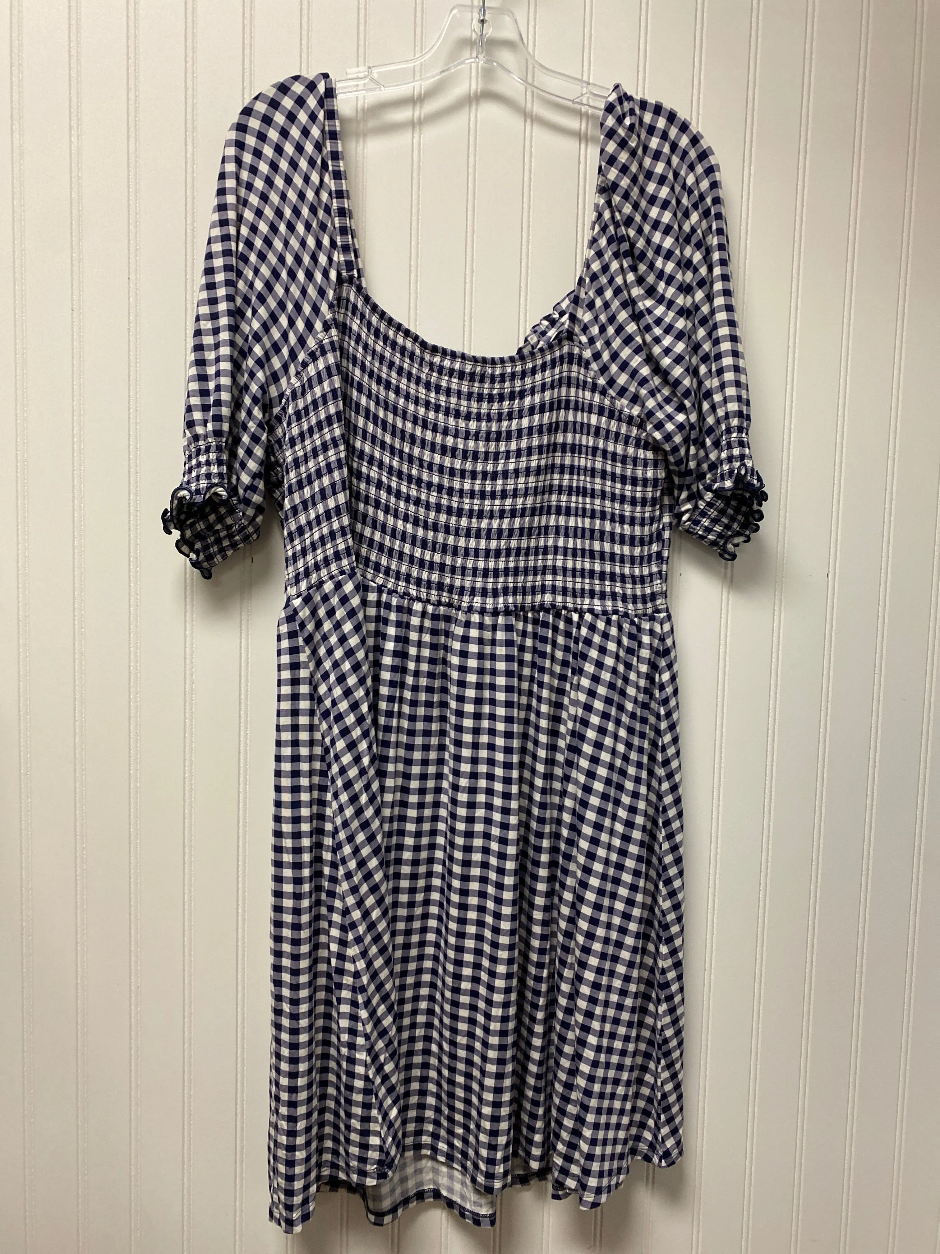 Blue & White Dress Casual Short Draper James, Size 2x