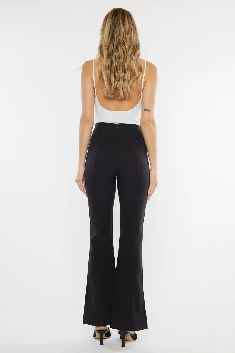 Brenda Ultra High Rise Flare Satin Pants