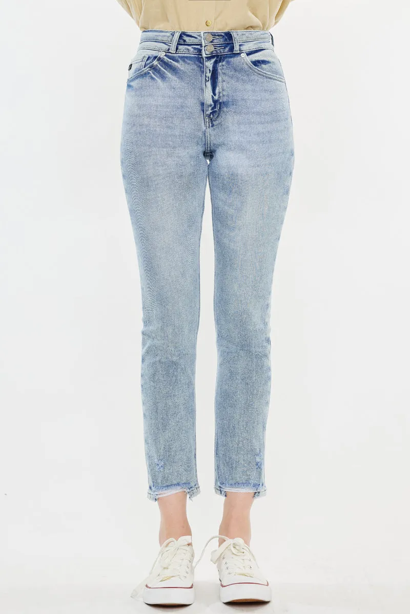 Cadence Ultra High Rise Slim Straight Leg Jeans