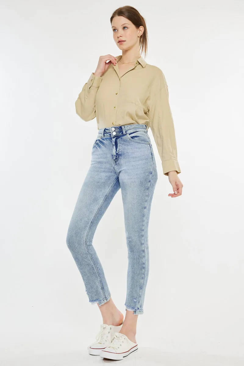 Cadence Ultra High Rise Slim Straight Leg Jeans