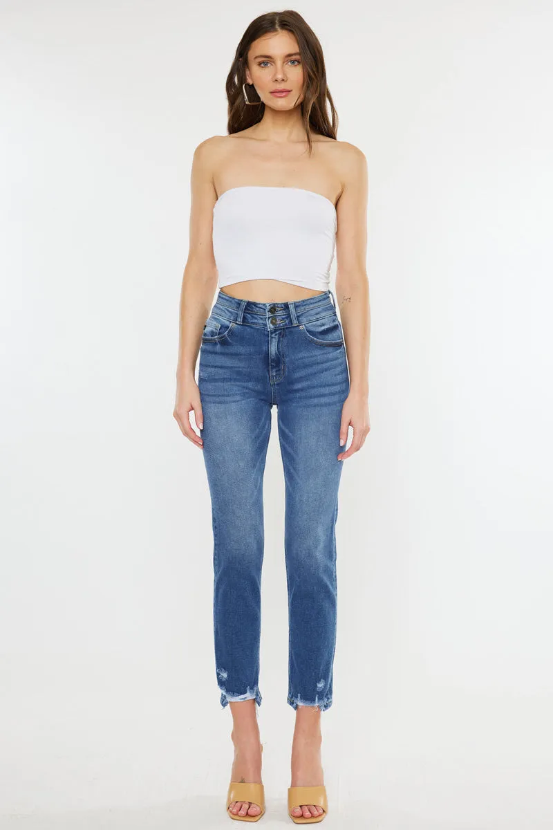 Cadence Ultra High Rise Slim Straight Leg Jeans