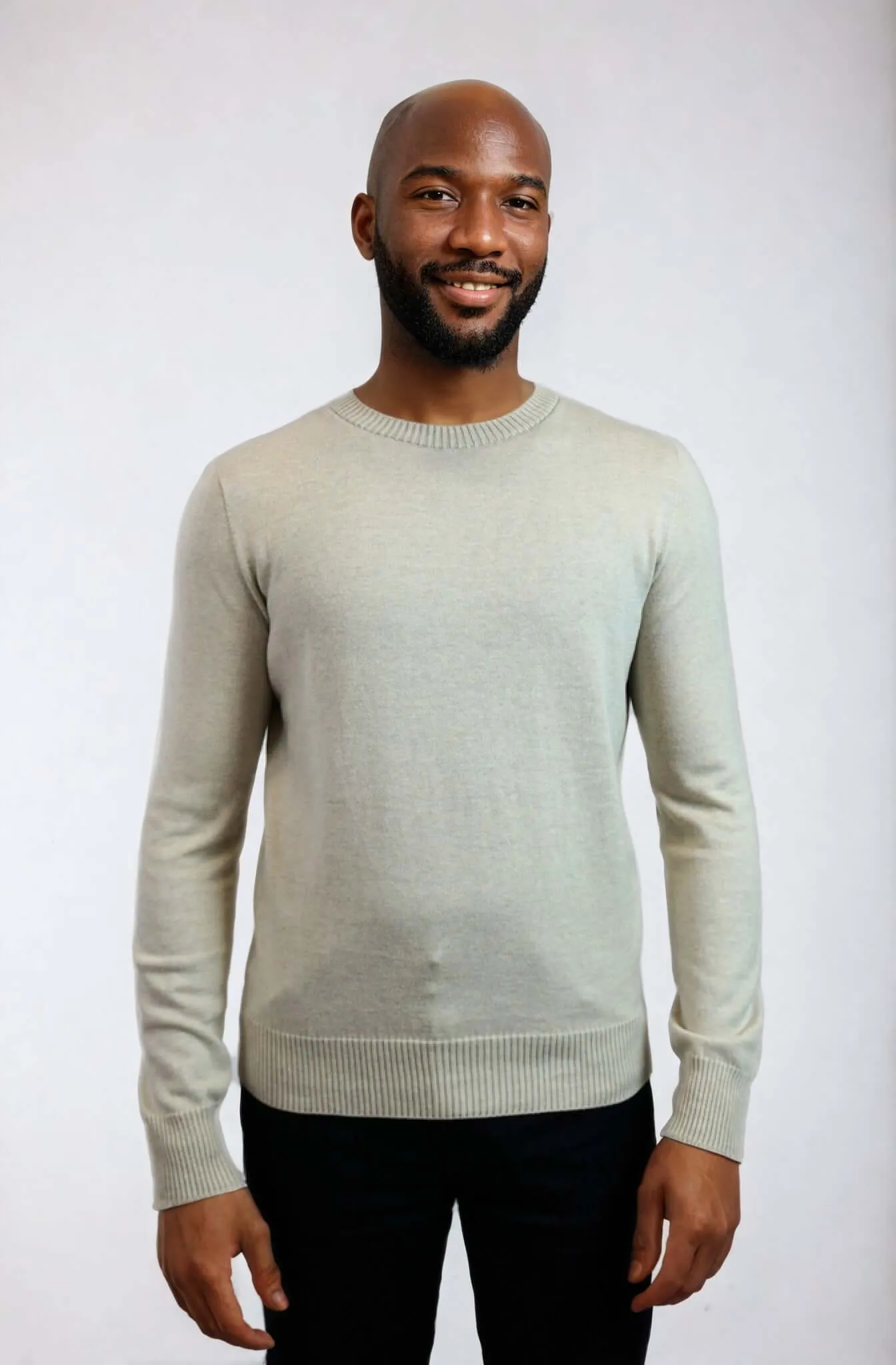 CAL | Egyptian Cotton Long Sleeve Crewneck Sweater