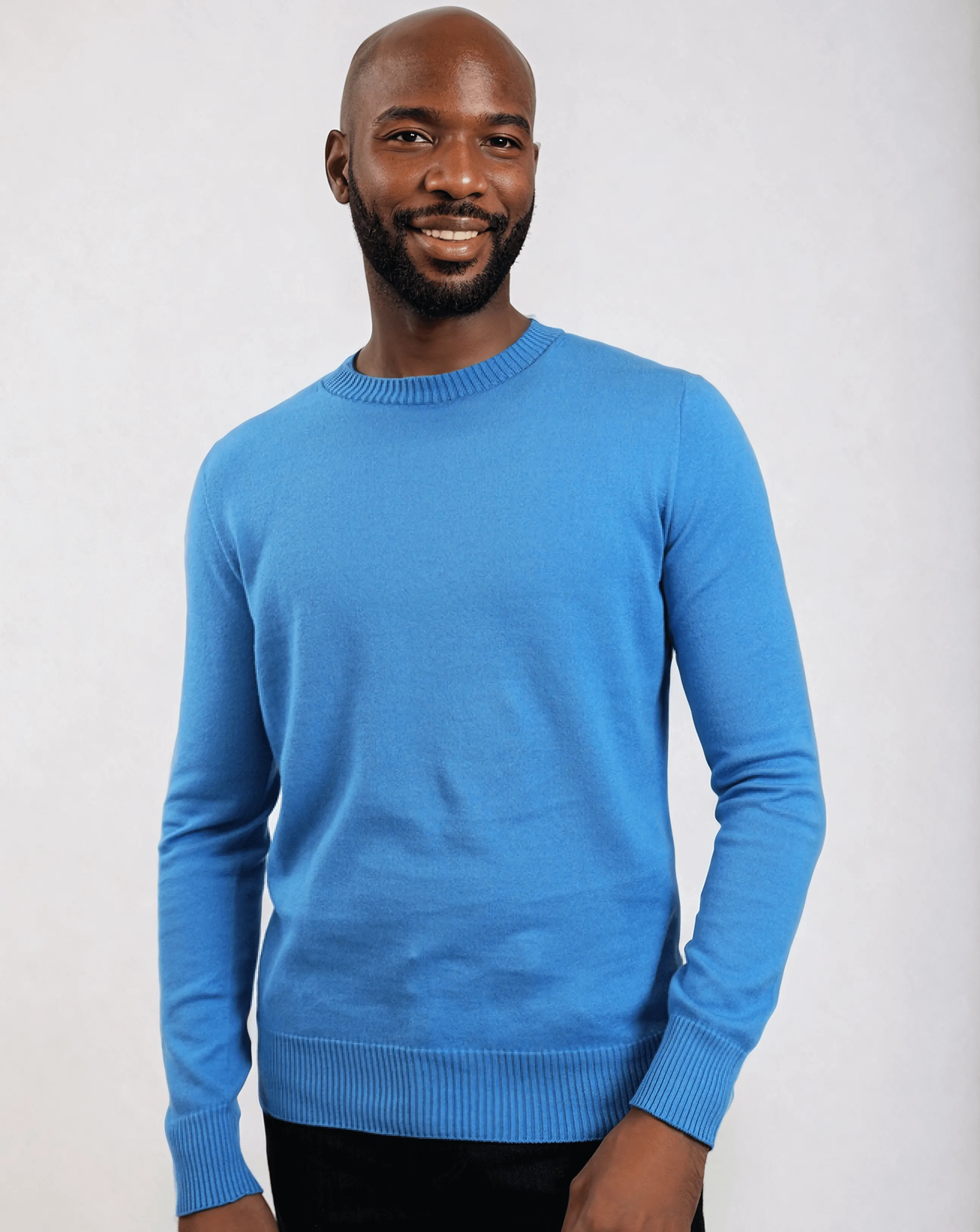 CAL | Egyptian Cotton Long Sleeve Crewneck Sweater