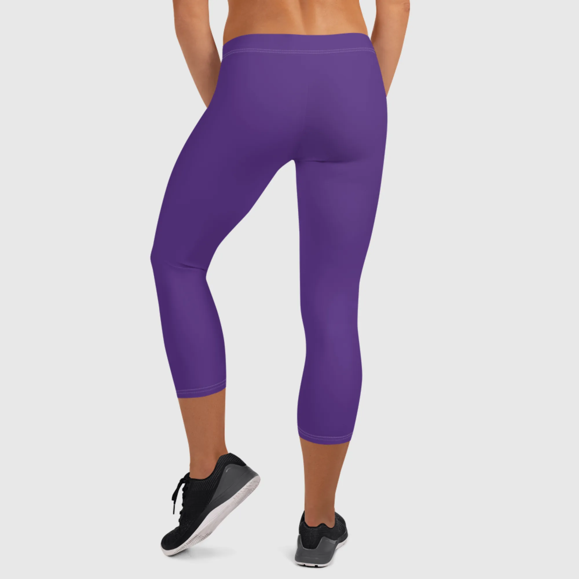 Capri Leggings - Purple