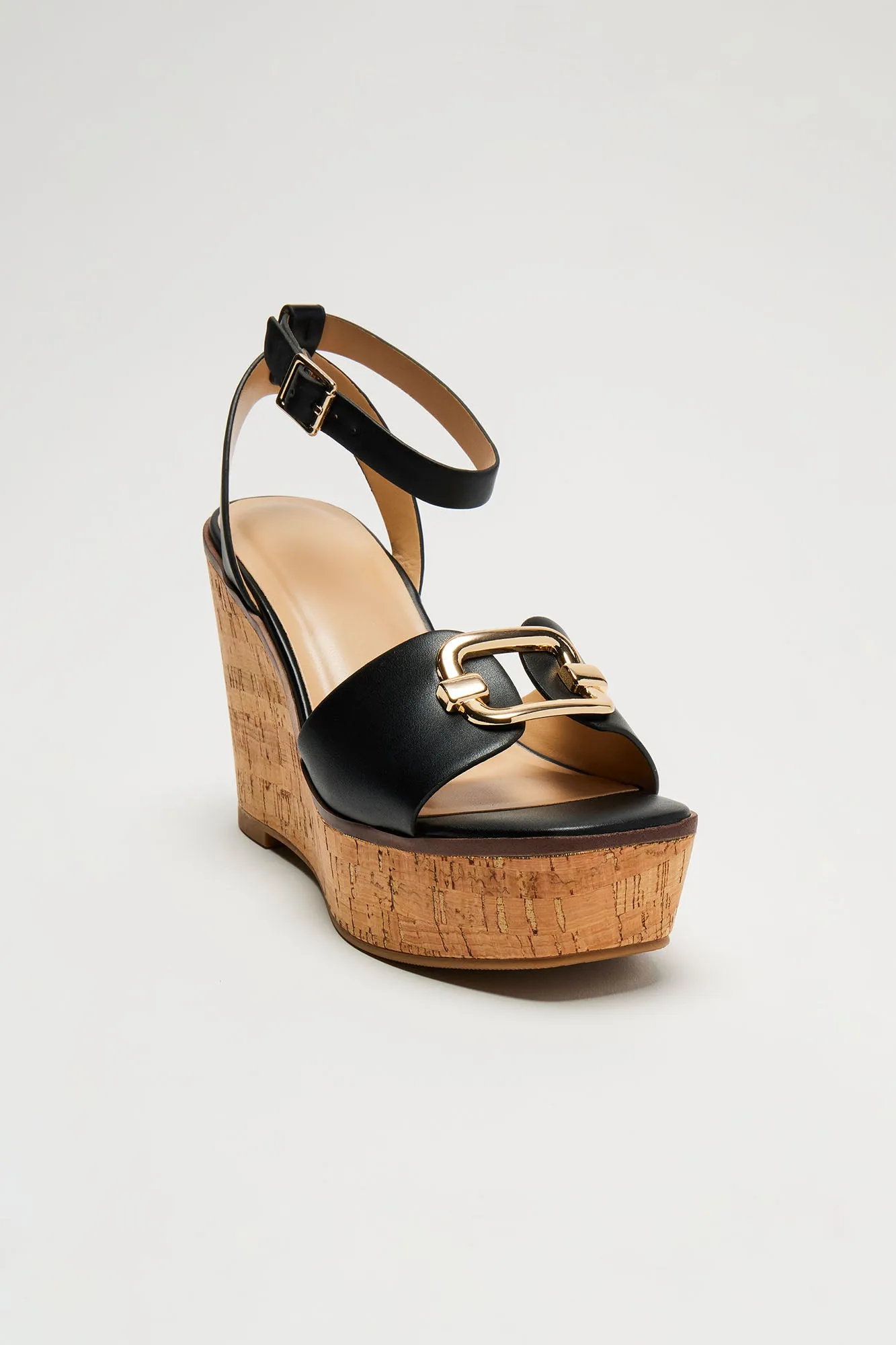 Ciarra Platform Wedges - Black