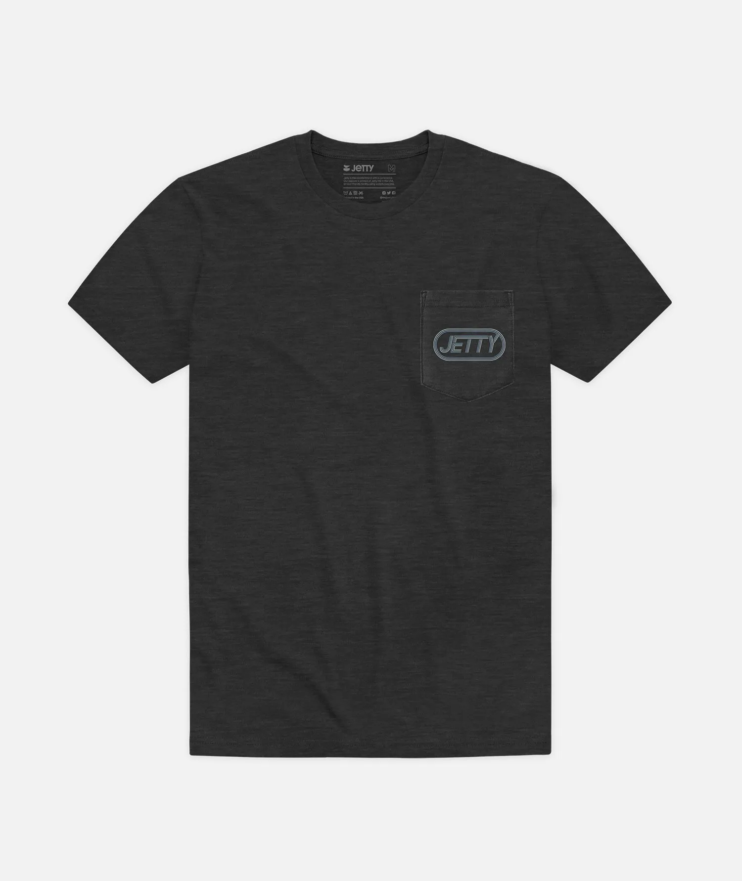 Circuit Pocket Tee - Charcoal