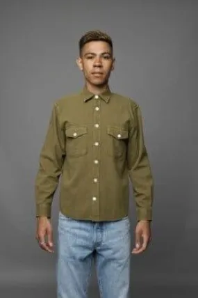 C.O.F. Studio - Two Pocket Overshirt Solid Dobby Olive