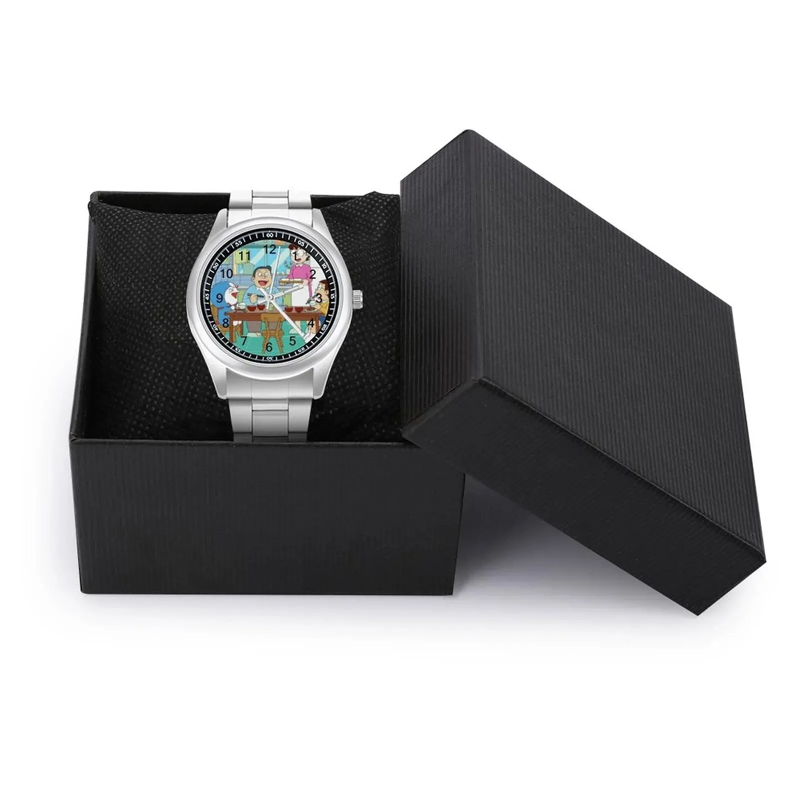 Doraemon Quartz Watch Business Elegant Wrist Watch Stainless Photo Hit Sales Boys Wristwatch