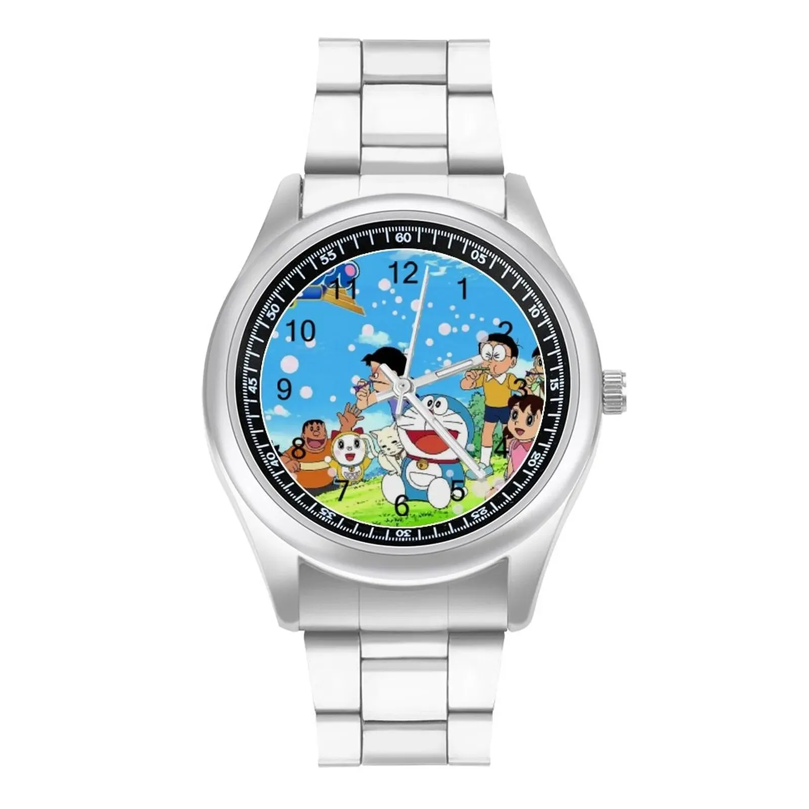 Doraemon Quartz Watch Business Elegant Wrist Watch Stainless Photo Hit Sales Boys Wristwatch