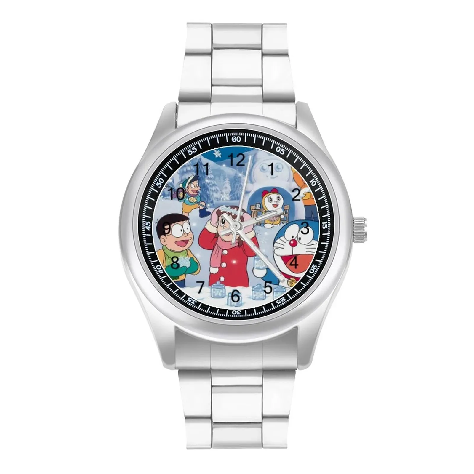 Doraemon Quartz Watch Business Elegant Wrist Watch Stainless Photo Hit Sales Boys Wristwatch