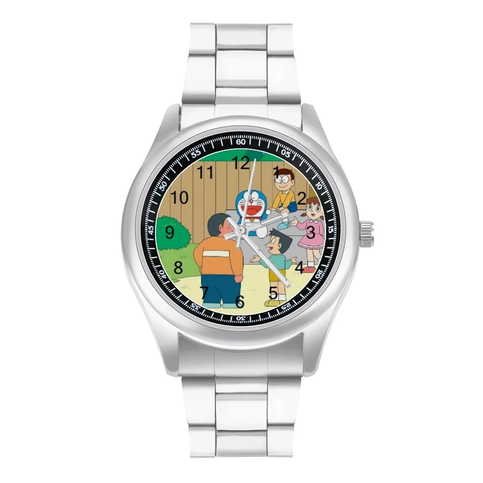 Doraemon Quartz Watch Business Elegant Wrist Watch Stainless Photo Hit Sales Boys Wristwatch