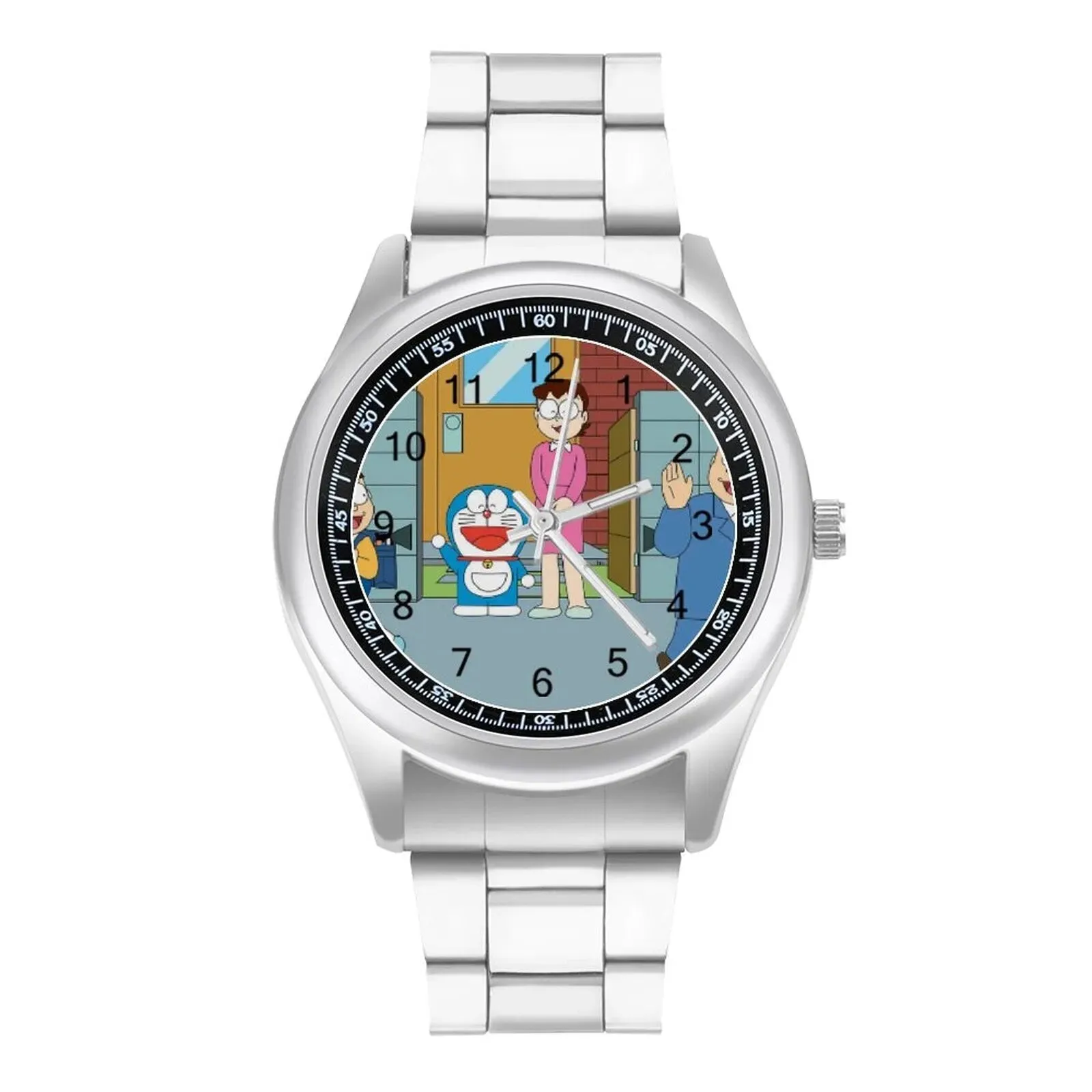 Doraemon Quartz Watch Business Elegant Wrist Watch Stainless Photo Hit Sales Boys Wristwatch