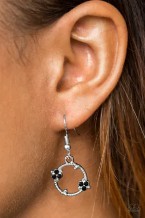 Double The Bubble Black Earrings