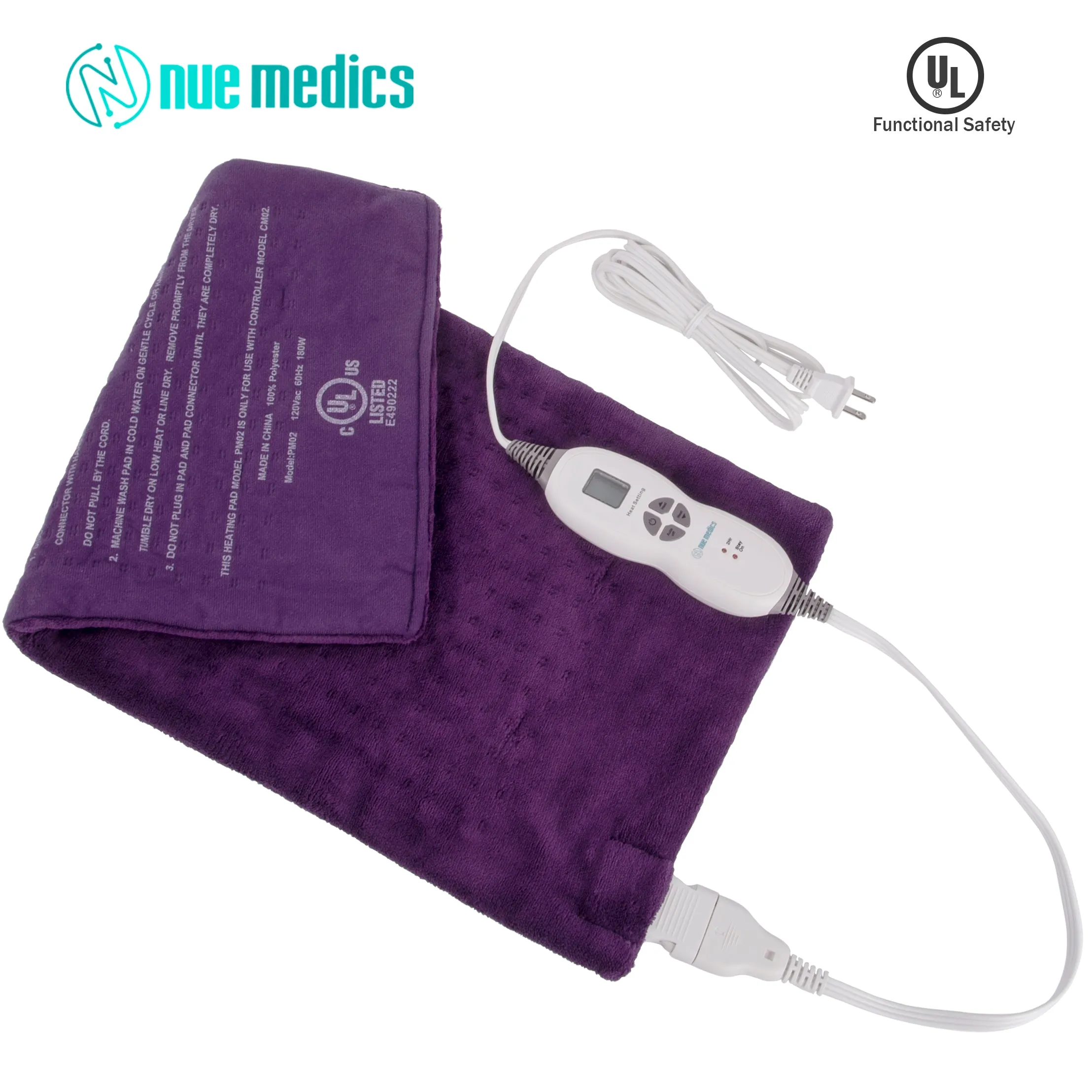 Electric Heating Pad for Back Pain, Cramps, Arthritis Relief Dry Heat Therapy