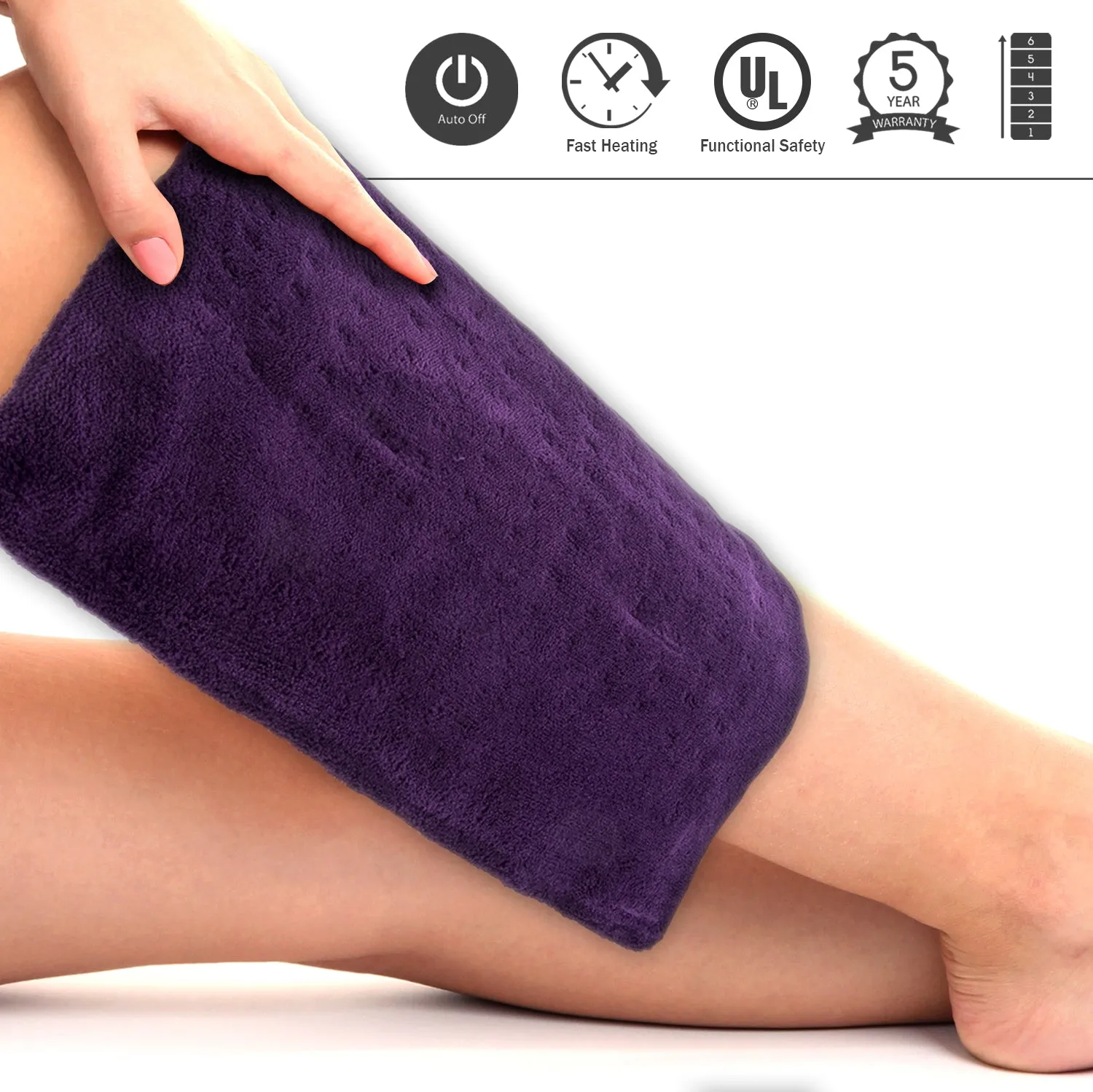 Electric Heating Pad for Back Pain, Cramps, Arthritis Relief Dry Heat Therapy