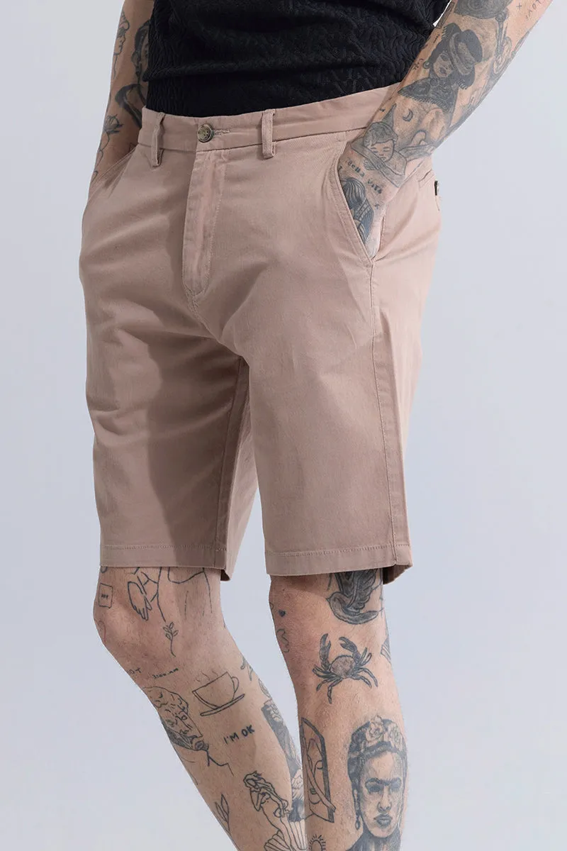 Elite Attire Beige Shorts